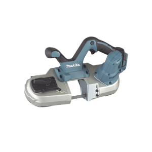 sierra de banda 64x64mm inalámbrica de 18v, incluye 2 baterias li ion 5.0 a.h y cargador