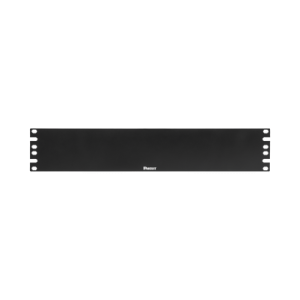 tapa ciega para rack estándar de 19in, plano, de acero, 2ur, color negro