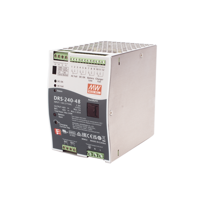 fuente de poder industrial de 240w con cargador de baterías, salida 48vcc, 5a, para montaje riel din fuente de poder industrial de 240w con cargador de baterías, salida 48vcc, 5a, para montaje riel din