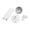 montaje de techo con tubo para domos hikvision
