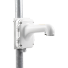 montaje de poste para domos hikvision / color blanco / uso en exterior