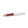 bobina de 100 metros de cable multifilar / cca / 4 x 22 awg / color blanco / pvc / ccam / uso en interior / aplicaciones en alarmas automatización