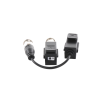 kit de transceptor (balluns) turbohd con boton push / hasta 8 mp (4k) / 100% cobre / soporta hd tvi / ahd / cvi / cvbs / audio por coaxitron / datos para menu de configurar de cámaras