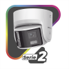 [flexvu] [protecciÓn activa] turret ip 4 megapixel / 2 lentes de 2.8 mm (imagen panorámica 180°) / 30 mts ir / exterior ip67 / luz intermitente y alerta de audio / audio bidireccional / acusense / wdr 120 db / micro sd
