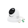 [dual light + colorvu] turret ip 4 megapixel / lente 2.8 mm / 30 mts ir + 30 mts luz blanca / exterior ip67 / luz intermitente y alerta de audio / micrófono integrado / videoanaliticos (filtro de falsas alarmas) / wdr 130 db / captura facial