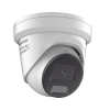 [dual light + colorvu] turret ip 4 megapixel / lente 2.8 mm / 30 mts ir + 30 mts luz blanca / exterior ip67 / luz intermitente y alerta de audio / micrófono integrado / videoanaliticos (filtro de falsas alarmas) / wdr 130 db / captura facial