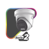 [dual light + colorvu] turret ip 8 megapixel / lente 2.8 mm / 40 mts ir + 40 mts luz blanca / exterior ip67 / luz intermitente y alerta de audio / micrófono integrado / videoanaliticos (filtro de falsas alarmas) / acusearch