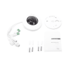 mini fisheye ip 5 megapixel / panorámica 180° 360° / microfono integrado / 8 mts ir / uso en interior / poe / múltiples vistas por ivms 4200 / alarmas i/o / micro sd