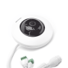 mini fisheye ip 5 megapixel / panorámica 180° 360° / microfono integrado / 8 mts ir / uso en interior / poe / múltiples vistas por ivms 4200 / alarmas i/o / micro sd