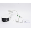 [flexvu] [protecciÓn activa] bala ip panorámica 4 megapixel / 2 lentes 2.8 mm (180°) / imagen a color 24/7 (colorvu) / poe / wdr 130° / ip67 / acusense / luz estroboscópica y alarma audible / 40 mts luz blanca / micro sd