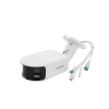 [flexvu] [protecciÓn activa] bala ip panorámica 8 megapixel (4k) / 2 lentes 4 mm (180°) / imagen a color 24/7 (colorvu) / poe / wdr 130° / ip67 / acusense / luz estroboscópica y alarma audible / 40 mts luz blanca / micro sd