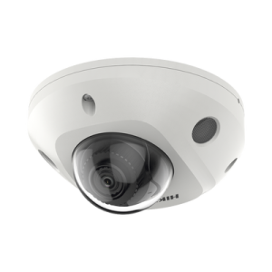 mini domo ip 4 megapixel / lente 2.8 mm / 30mts ir exir / micrófono integrado / exterior ip67 / ik08 / poe / darkfighter / alarmas y audio i/o / onvif / micro sd / 4 analíticos: acusense, deteccion facial, conteo de personas por cruce y zona