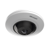 mini fisheye ip 5 megapixel / panorámica 180° 360° / 8 mts ir / interior / poe / heop / acusense / detección facial / microfono integrado