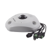 fisheye ip 6 megapixel / 180° 360° / dewarping / wdr 120 db / exterior ip67 / ik10 / 15 mts ir / entrada y salida de audio y alarma / múltiples vistas / microsd