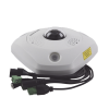 fisheye ip 12 megapixel / 180° 360° / dewarping / exterior ip67 / ik10 / 15 mts ir / entrada y salida de audio y alarma / múltiples vistas / micrófono integrado / microsd