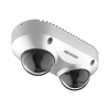 panovu series / lente dual de 4 megapixel / 2 lentes fijos de 2.8 mm / recomendado para pasillos o esquinas / ip67 / ik10 / poe / wdr 120 db / 10 mts ir / entrada y salida de audio y alarma / microsd