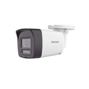 [audio bidireccional + sirena & estrobo + dual light + colorvu] bala turbohd 4k (8 megapixel) / lente 2.8 mm / 30 mts ir exir + 20 mts luz blanca / micrófono y bocina integrado / exterior ip67 / metal / dwdr