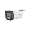 [audio bidireccional + dual light + colorvu] bala turbohd 4k (8 megapixel) / lente 3.6 mm / 80 mts ir exir + 80 mts luz blanca / micrófono y bocina integrado / exterior ip67 / metal / dwdr