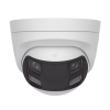 [colorvu + panoramica + dual light] turret turbohd 3k (5 megapixel) / micrófono integrado / visión 180° / imagen a color 24/7 / 40 mts luz blanca + 40 mts ir / exterior ip67 / wdr