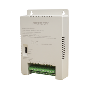 fuente de poder regulada 12 vcc / 13.5 vcc / 15 vcc para 16 cámaras / 16 amp (1 amp por salida) / voltaje de entrada 90 130 vca / soporta 4k / modo para largas distancias