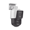 [tandemvu] ptz ip 4 megapixel con cámara panoramica 4 megapixel / 4x zoom / dual light (40 mts ir + 30 mts luz blanca) / acusense / ip66 / poe+ / darkfighter / micro sd / incluye base para techo o pared
