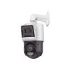 [tandemvu] ptz ip 4 megapixel + cámara fija 4 megapixel / 25x zoom / 100 mts ir + 30 mts luz blanca / ip67 / acusense / poe+ / 2 micrófonos integrados y bocina / alerta audible y luz estroboscopica / alarmas i/o / darkfighter / micro sd