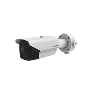 bala ip dual / térmica 3.1 mm (160 x 120) / Óptico 4 mm (4 megapixel) / termométrica / detección de temperatura / poe /exterior ip66 / sirena y luz intermitente integrada / microsd