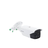 bala ip dual / térmica 6.9 mm (256 x 192) / Óptico 6.4 mm (4 megapixel) / 30 mts ir / exterior ip67 / poe / termométrica / detección de temperatura / sirena y luz intermitente integrada / micro sd