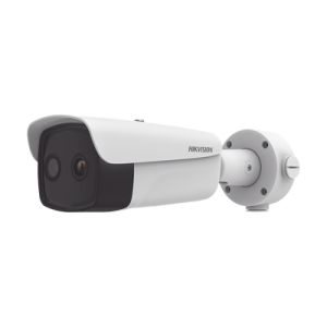 bala ip dual / térmica 35 mm (384 x 288 ) / Óptico 15 mm (4 megapixel) / 100 mts ir / ip66 / poe / termométrica / detección de temperatura / microsd