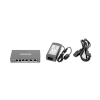 switch poe+ / no administrable / 3 puertos 10/100 mbps 802.3 af/at (30 w) + 1 puerto 10/100 mbps hi poe (60 w) / 2 puertos 10/100 mbps uplink / modo extendido hasta 300 metros / 60 w
