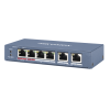 switch poe+ / no administrable / 3 puertos 10/100 mbps 802.3 af/at (30 w) + 1 puerto 10/100 mbps hi poe (60 w) / 2 puertos 10/100 mbps uplink / modo extendido hasta 300 metros / 60 w