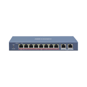 switch poe+ / no administrable / 7 puertos 10/100 mbps 802.3 af/at (30 w) / 1 puerto 10/100 mbps hi poe (90 w) / 2 puertos 1000 mbps uplink / modo extendido hasta 300 metros / 110 watts