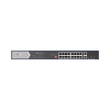 switch gigabit poe+ / no administrable / 16 puertos 1000 mbps poe+ (4 puertos poe++ 90 w) / 2 puertos 1000 mbps uplink + 2 puertos sfp de uplink / modo extendido hasta 300 metros / 225 w