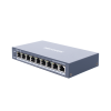 switch poe+ / monitoreable / 8 puertos 10/100 mbps poe+ / 1 puerto 1000 mbps de uplink / configuración nube hik partnerpro / modo extendido hasta 300 metros / 110 w