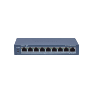 switch administrable poe+ / 8 puertos 100 mbps poe+ / 1 puerto 1000 mbps de uplink / poe hasta 300 metros / conexión remota desde hik parnerpro / 110 w