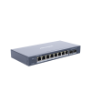 switch gigabit poe+ / administrable / 8 puertos gigabit poe+ / 2 puertos sfp / configuración nube hik partner pro / modo extendido hasta 300 metros / 110 w