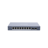 switch gigabit poe+ / administrable / 8 puertos gigabit poe+ / 2 puertos sfp / configuración nube hik partner pro / modo extendido hasta 300 metros / 110 w