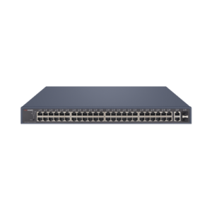 switch poe+ / administrable / 48 puertos 1000 mbps poe+ / 2 puertos 1000 mbps uplink / 2 puertos sfp / 470 watts