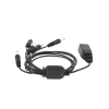 cable con 5 vías para alimentar 4 cámaras turbohd y dvr turbohd epcom / hikvision