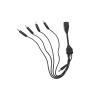 cable con 5 vías para alimentar 4 cámaras turbohd y dvr turbohd epcom / hikvision