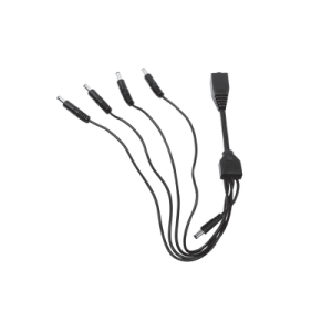 cable con 5 vías para alimentar 4 cámaras turbohd y dvr turbohd epcom / hikvision