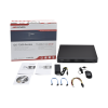 dvr 8 megapixel / 16 canales 4k turbohd + 16 canales ip / 2 bahías de disco duro / 4 canales de audio / 16 entradas de alarma
