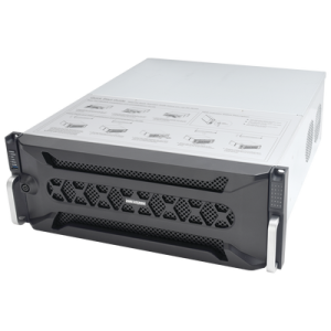 nvr 12 megapixel (4k) / 128 canales ip / 24 bahías de disco duro / 4 puertos de red / soporta raid con hot swap / nvr de alto desempeño