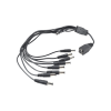 cable con 9 vías para alimentar 8 cámaras turbohd y dvr turbohd epcom / hikvision