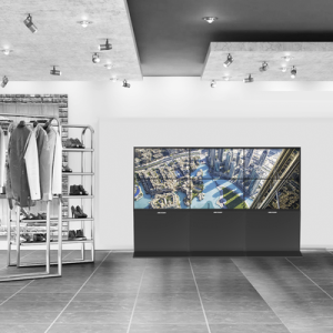 kit videowall comercial 3x2 / incluye 6 pantallas 55" / 2 controladores de 2 entradas hdmi / base de piso