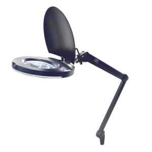 lámpara de led para escritorio con lupa de 5 pulgadas de diámetro, 5 dioptrias, 2.25x.