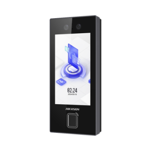 terminal facial min moe con lector de huellas y tarjetas prox em / 3000 rostros / 3000 huellas / pantalla 4.5" / administrable en la nube con hikconnect teams / exterior ip65 / poe / wifi / hik ia / sip estandar
