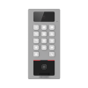terminal de control de acceso / videoportero multiapartamento llamada a app / teclado / exterior antivandálico ip65 & ik09 / huella, tarjeta, código qr, pin o app hik connect / cámara 2 mp compatible con nvrs