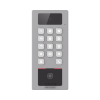 (poe / 2 relays) terminal de control de acceso / videoportero multiapartamento llamada a app / teclado / exterior antivandálico ip65 & ik09 / huella, tarjeta, código qr, pin o app hik connect / cámara 2 mp compatible con nvrs
