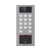 (poe / 2 relays) teclado con lector físico de qrs para exterior antivandálico ip65 & ik09 con función de videoportero multiapartamento / tarjeta, código qr, pin o app hikconnect / cámara 2 mp compatible con nvrs /
